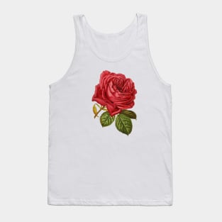 Red Rose Flower Tank Top